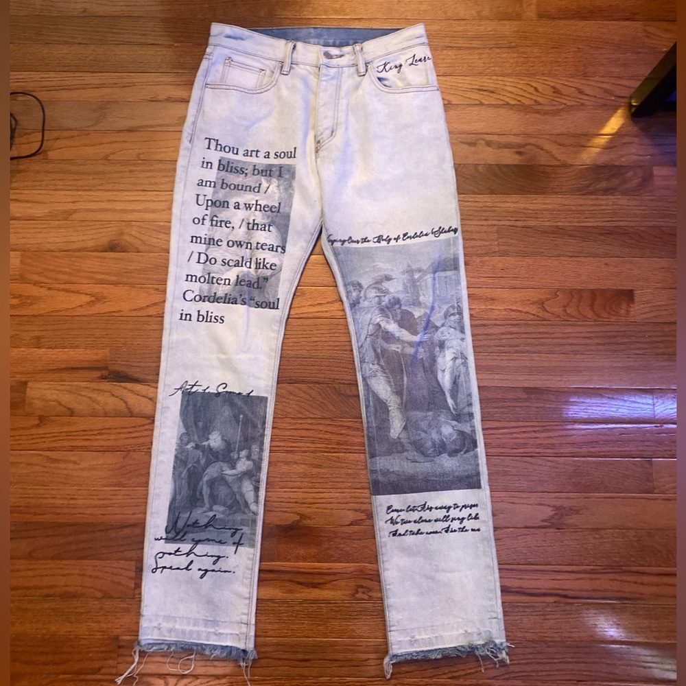 Men grey bootcut denim size 31